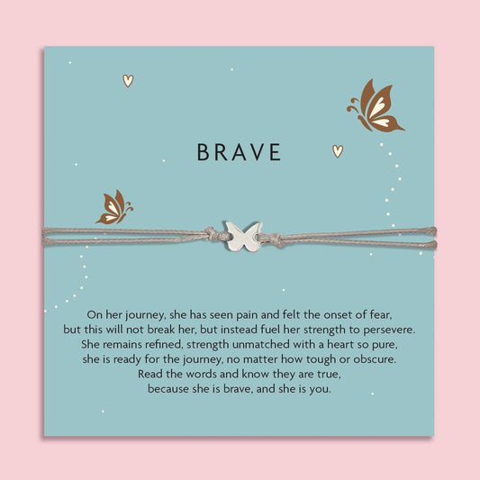 Butterfly Empowering Brave Bracelet